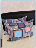 Наволочки на молнии Ив. бязь Лабиринт вид 2/5 василек  2 шт.