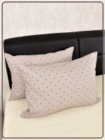 Наволочки на молнии Ив. бязь Голливуд вид 1/4 темно-бежевый 2 шт.